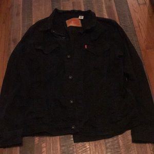 levis black denim jacket